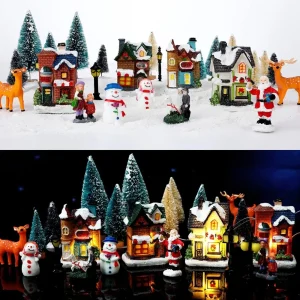 31 Piece Christmas Village Set