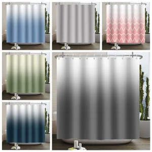 Ombre Shower Curtain for Bathroom
