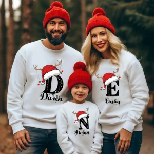 Custom Family Christmas Sweatshirt Personalised